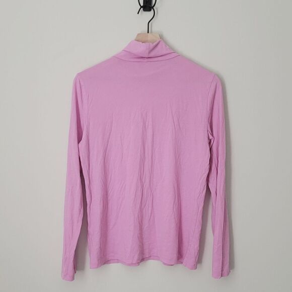 J.Crew Long Sleeve Tissue Turtleneck in Light Purple Pink Size Large - Picture 5 of 5
